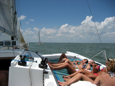 Girls on Trimaran Sailing With Girls