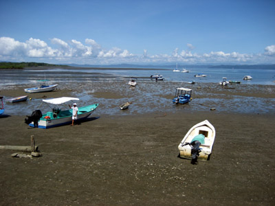 boats at Puerto Jimenez, Costa Rica